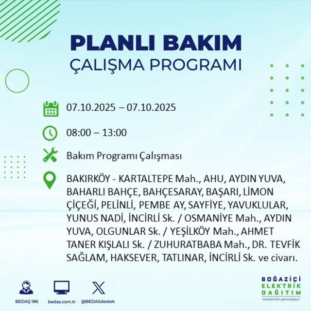 Bugün İstanbul karanlığa bürünecek! BEDAŞ açıkladı: 23 ilçede elektrikler kesilecek 21